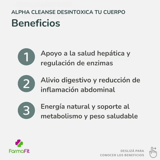 ALPHA CLEANS - Desintoxica tu cuerpo y baja de peso natural