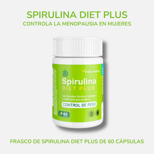 Spirulina Diet Plus Menopausia (Quemador de grasa para mujeres)