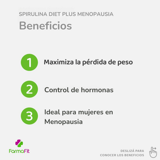 Spirulina Diet Plus Menopausia (Quemador de grasa para mujeres)